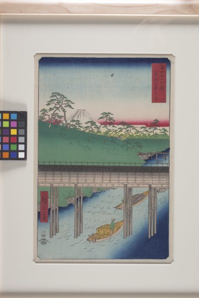 Ochanomizu en la capital oriental (T?to: Ochanomizu) (xilografía en color) de Ando or Utagawa Hiroshige
