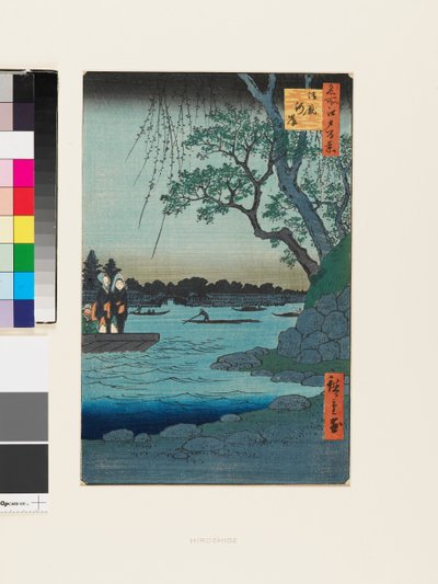 Ribera del río Onmaya de Ando or Utagawa Hiroshige