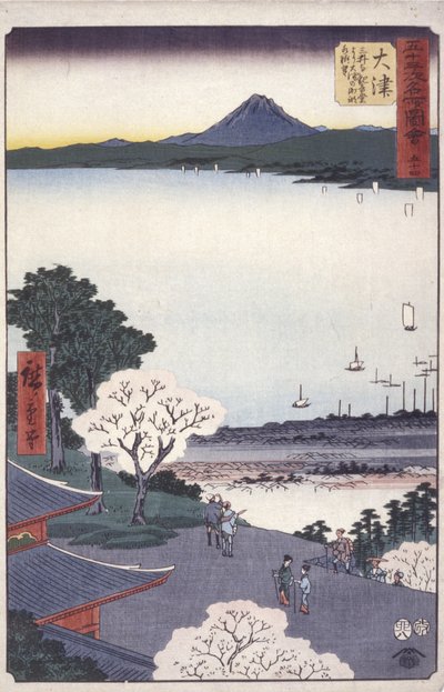 Otsu (Lago Biva) de Ando or Utagawa Hiroshige