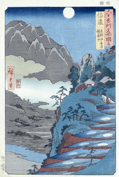 Luna Reflejada, Sarashima de Ando or Utagawa Hiroshige