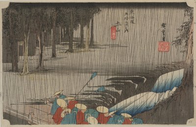 Lluvia de primavera de Ando or Utagawa Hiroshige