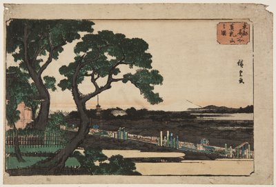 Vista de Matsuchiyama de Ando or Utagawa Hiroshige