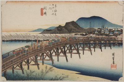 Puente Yahagi de Ando or Utagawa Hiroshige