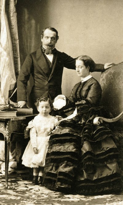 El emperador Napoleón III y su familia de Andre Adolphe Eugene Disderi