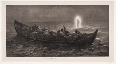 Jesús caminando sobre el mar de André Bork