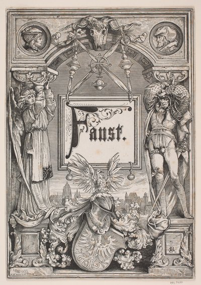 Portada y viñeta para una edición de "Fausto", Múnich 1884 de André Bork