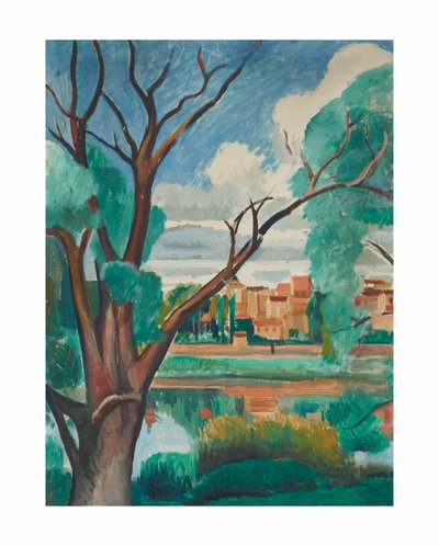 Las orillas del Sena en Carrières-sur-Seine de Andre Derain