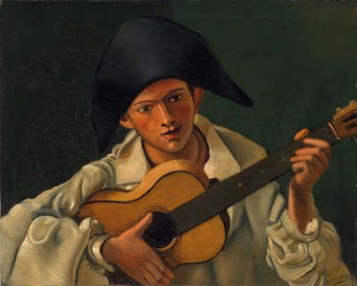 Busto de arlequín con guitarra de Andre Derain