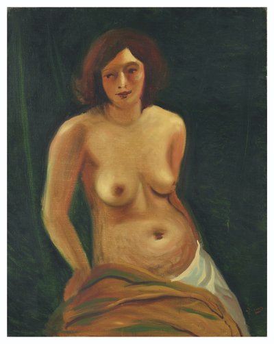 Busto de mujer sentada en topless de Andre Derain