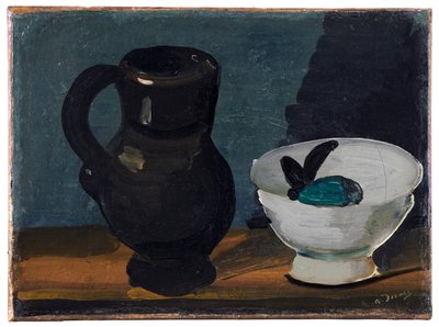 Bodegón con jarra y cuenco de Andre Derain