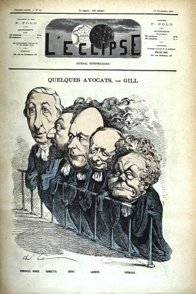 André Gill - Algunos abogados - L