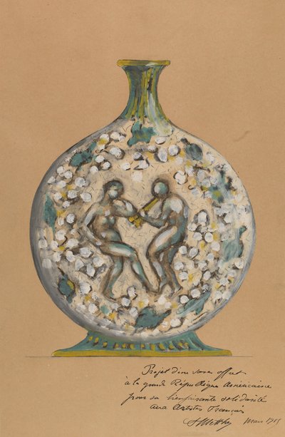 Jarrón con figuras danzantes de André Metthey