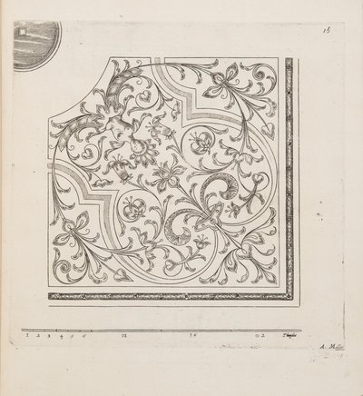 Diseño para Parterre, del Theatre des Plans et Jardinages, pub.1652 de André Mollet