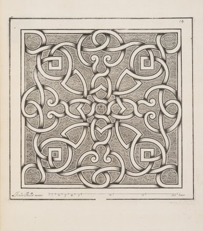 Diseño para Parterre, del Theatre des Plans et Jardinages, pub.1652 de André Mollet
