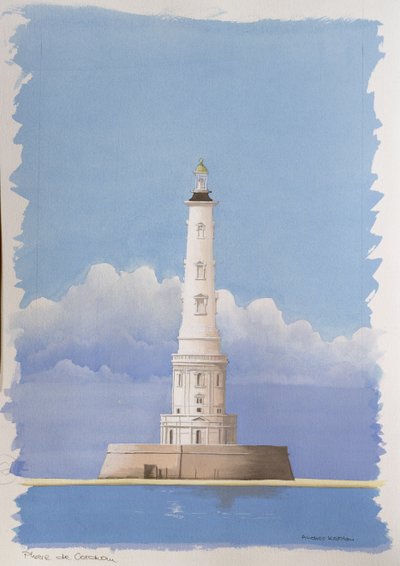 Faro de Corduan, Pointe de Grave, Gironda, Francia de Andras Kaldor