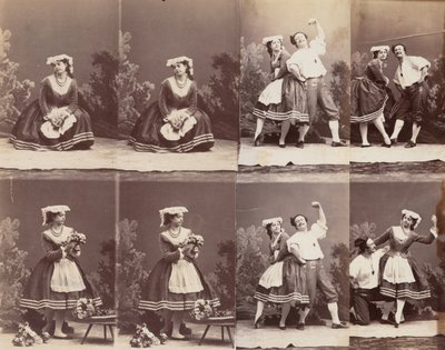 Eugénie Schlosser y Coralli de Andre Adolphe Eugene Disderi