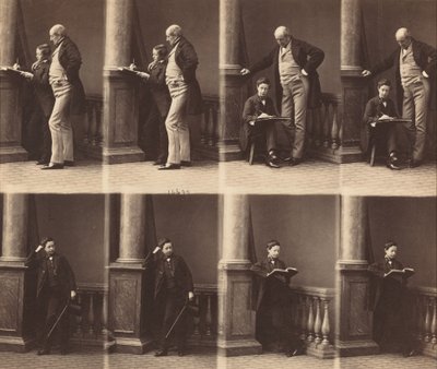 Monsieur Jadin y su hijo, c. 1860 de Andre Adolphe Eugene Disderi