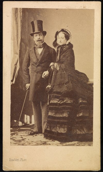 Napoleón III y Eugenia de Andre Adolphe Eugene Disderi