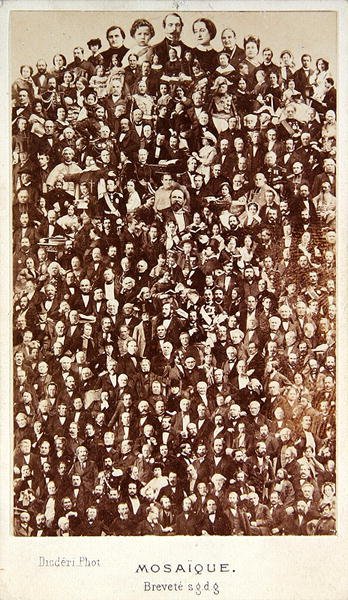Personalidades del Segundo Imperio, c.1860 de Andre Adolphe Eugene Disderi