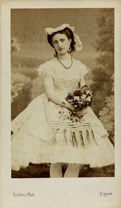Retrato de la bailarina de ballet Marfa Muravyeva de Andre Adolphe Eugene Disderi