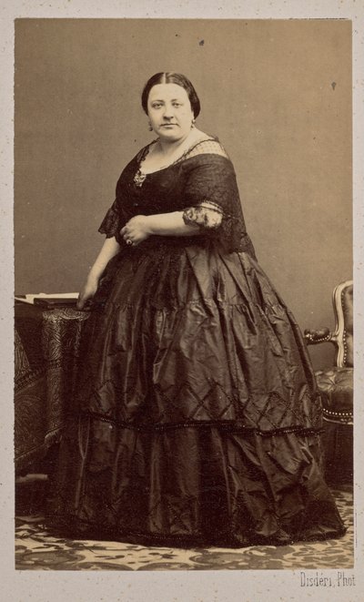 Retrato de la cantante de ópera Marietta Alboni 1826-1894, 1862 de Andre Adolphe Eugene Disderi