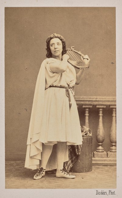 Retrato de la cantante y compositora Pauline Viardot 1821-1910, 1862 de Andre Adolphe Eugene Disderi