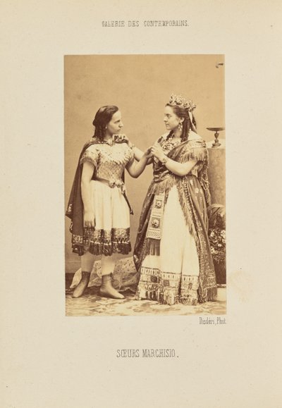 Hermanas Marchisio de Andre Adolphe Eugene Disderi