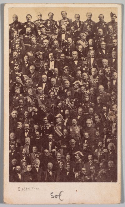 Sin título (Héroes militares y líderes políticos franceses) de Andre Adolphe Eugene Disderi