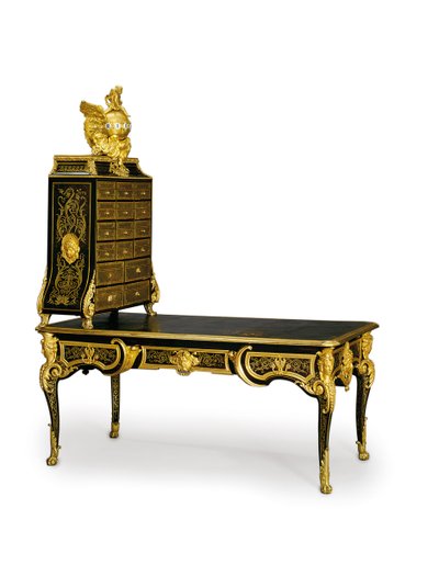 Escritorio y cartonnier Luis XV, 1725-50 de Andre Charles Boulle