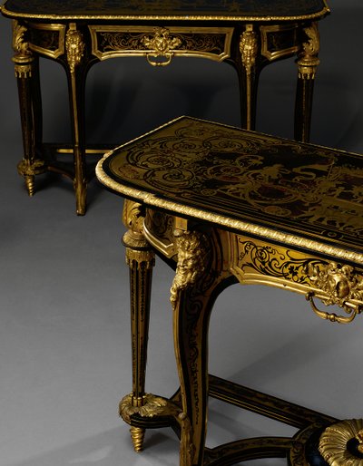 Par de mesas de Louis XIV, c.1710 de Andre Charles Boulle