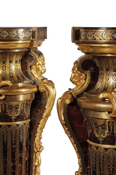 Par de Pedestales Luis XIV de Andre Charles Boulle