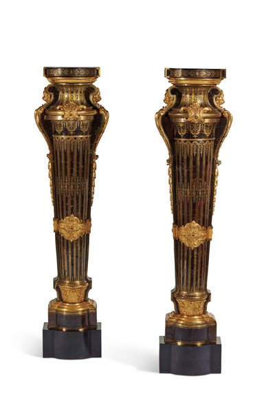 Par de pedestales Luis XIV, 1700-15 de Andre Charles Boulle