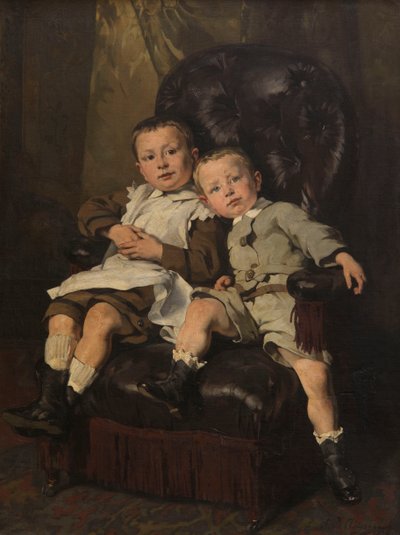 Paul y Edmond Roger, hijastros del pintor de Andre Cluysenaar