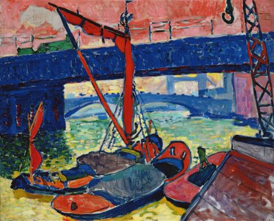 Barcazas en el Támesis de Andre Derain