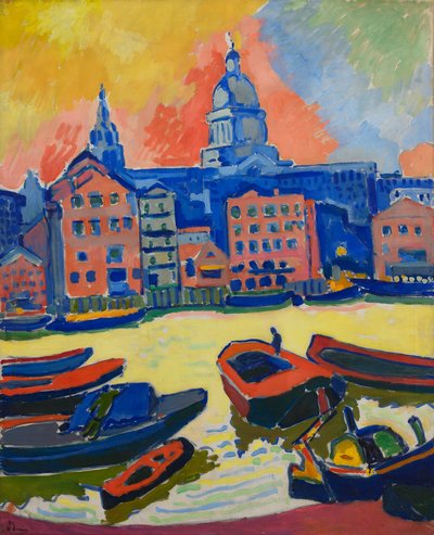 Londres: La catedral de San Pablo vista desde el Támesis de Andre Derain
