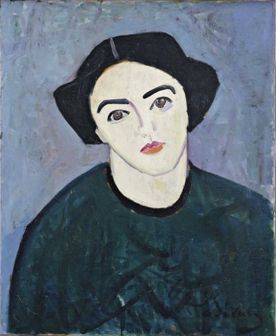 Madame Derain en verde de Andre Derain