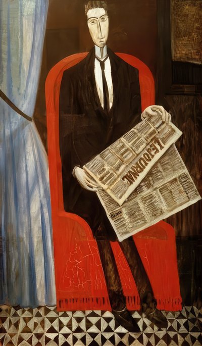 Retrato de un hombre desconocido para el periódico de Andre Derain