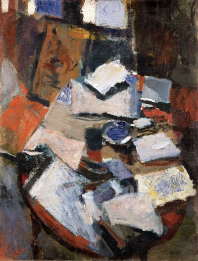 Naturaleza muerta sobre una mesa, c.1903 (óleo sobre lienzo) de Andre Derain