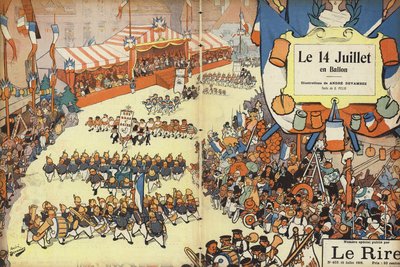 Desfile del Día de la Bastilla, ilustración para Le Rire de Andre Devambez