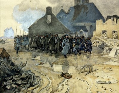 Primera Guerra Mundial: regreso de la patrulla, julio de 1915 de Andre Devambez