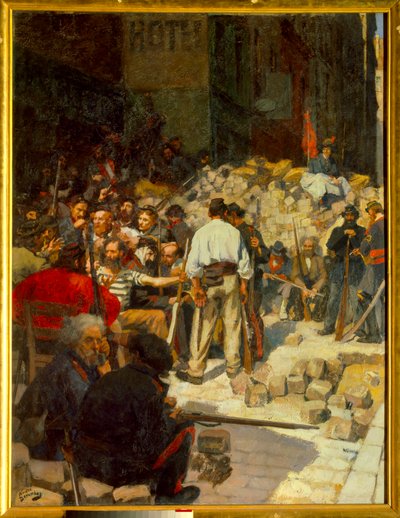 La Barricada o la Espera en mayo de 1871 de Andre Devambez