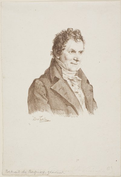 Retrato del grabador Baquoy de Andre Dutertre