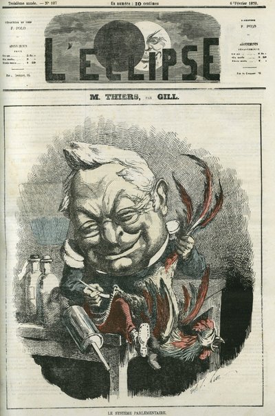 Adolphe Thiers (1797-1877), historiador y político francés. Portada en “L