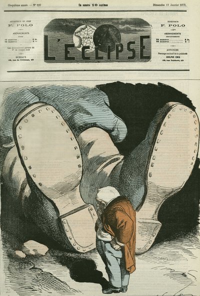 Adolphe Thiers (1797-1877), estadista francés. Portada en "L