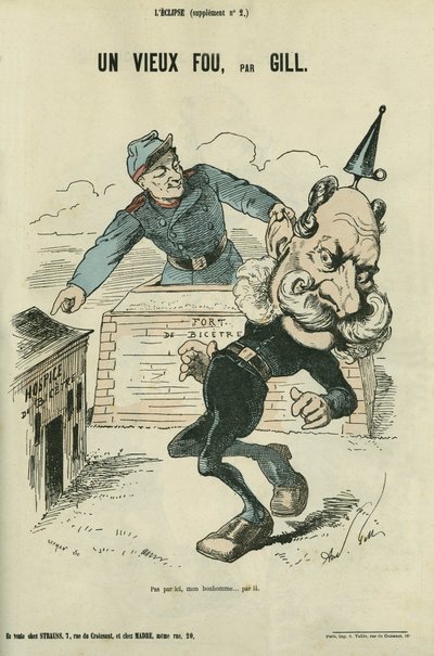 Un viejo tonto, caricatura de Guillermo I de Alemania (1797-1888). Suplemento en 