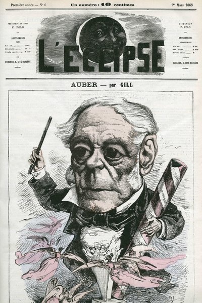 Auber Daniel-Francois-Esprit (1782-1871), músico francés. Portada en “L
