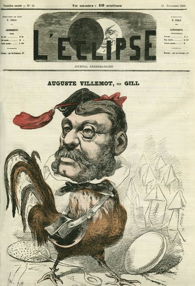 Auguste Villemot (1811-1871), periodista francés. Portada en 