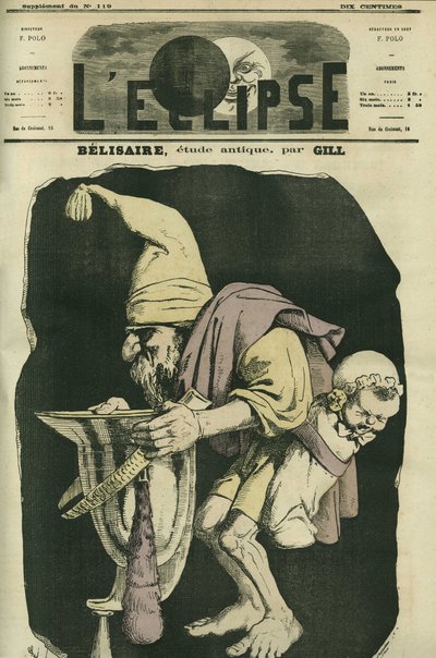 Belisario mendigando diciendo 