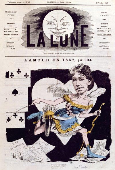 Caricatura de Cora Pearl (1842-c.1886) de 