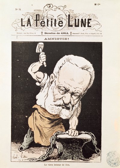 Caricatura de Victor Hugo (1802-85) de la portada de 
